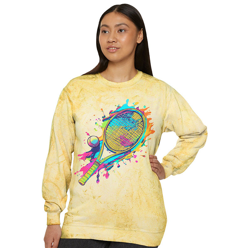 Tennis Paint Splatter Sweatshirt