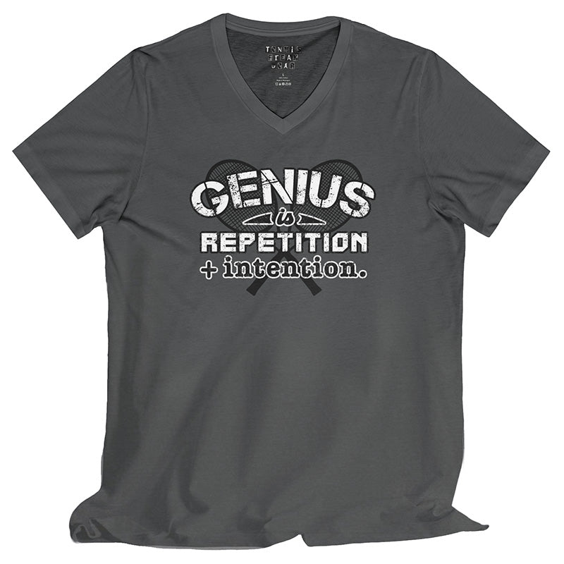 Genius Is Repetition V-Neck Tee
