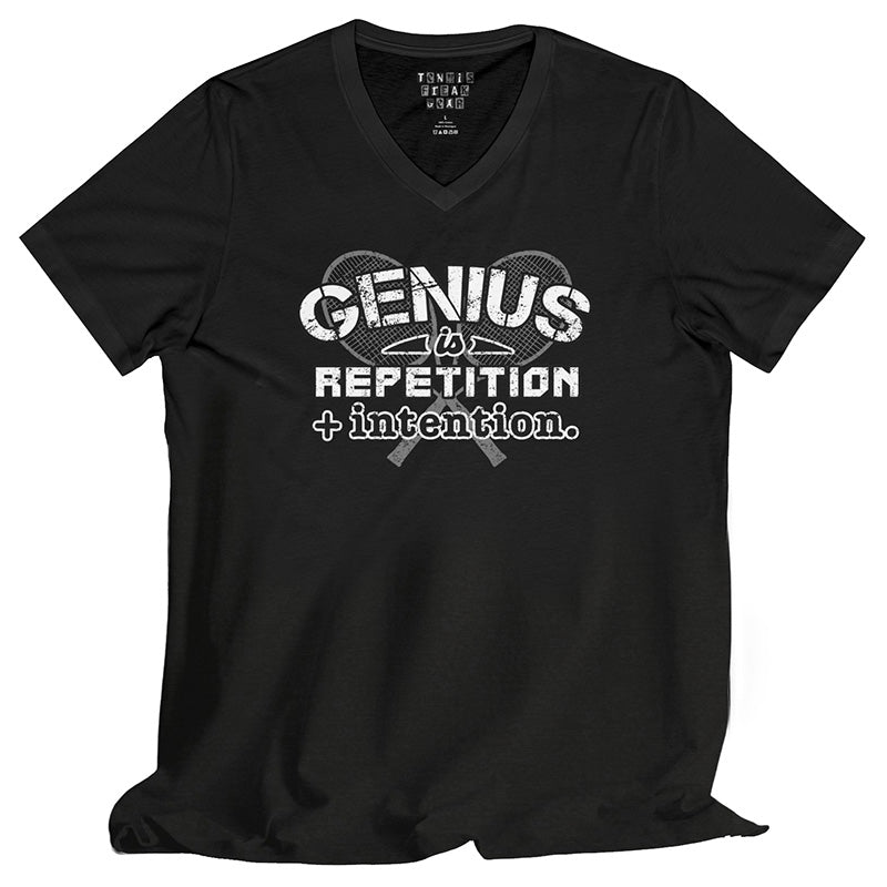 Genius Is Repetition V-Neck Tee