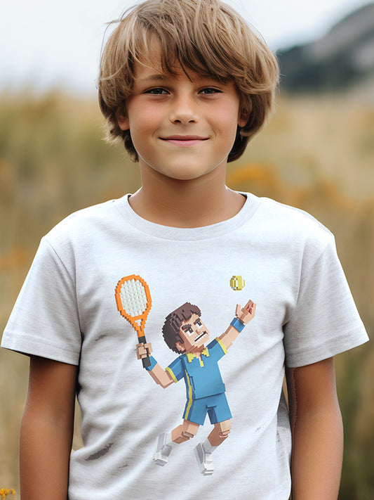 Pixel Tennis Tee (K)