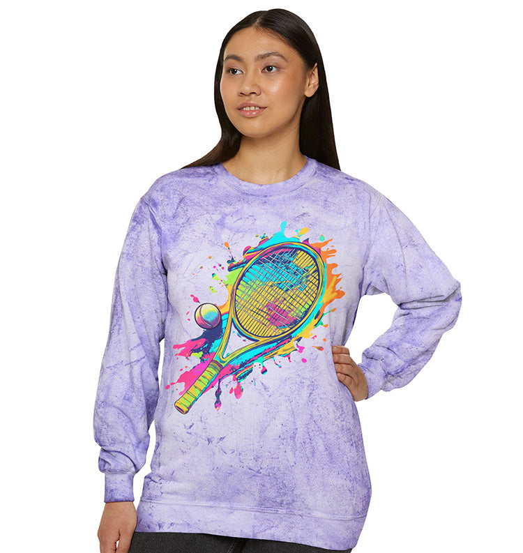 Tennis Paint Splatter Sweatshirt