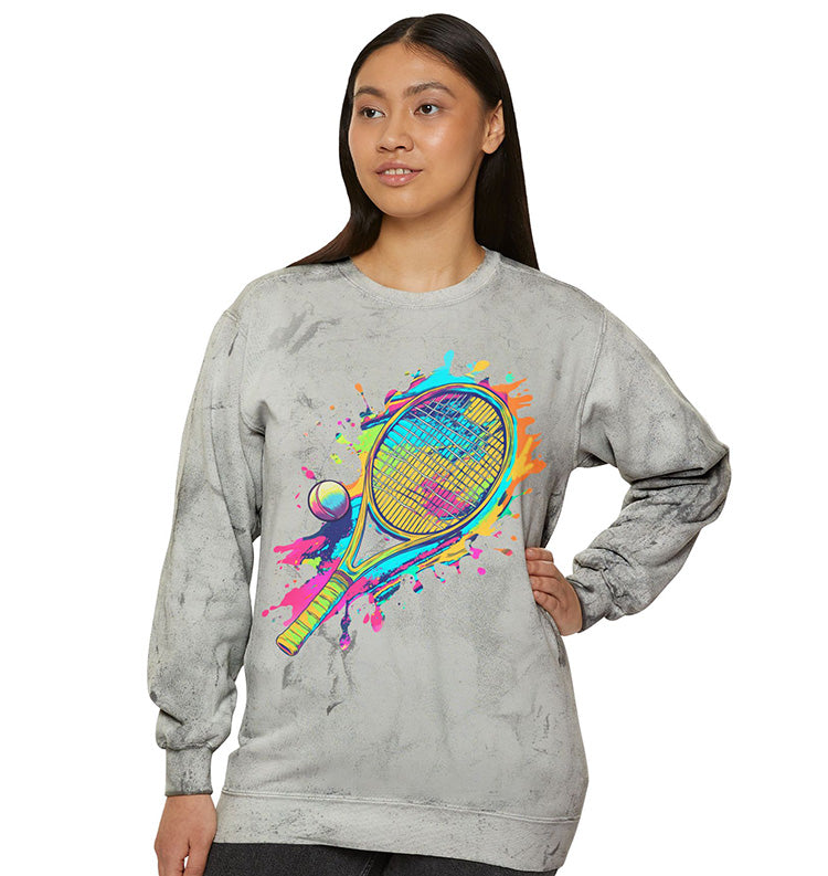 Tennis Paint Splatter Sweatshirt